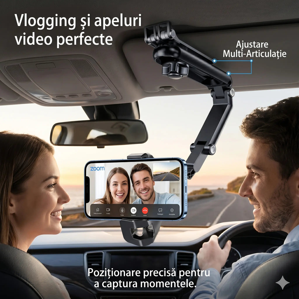 FlexiGrip 360°™ - Suport Telefon Flexibil pentru Mașină și Birou