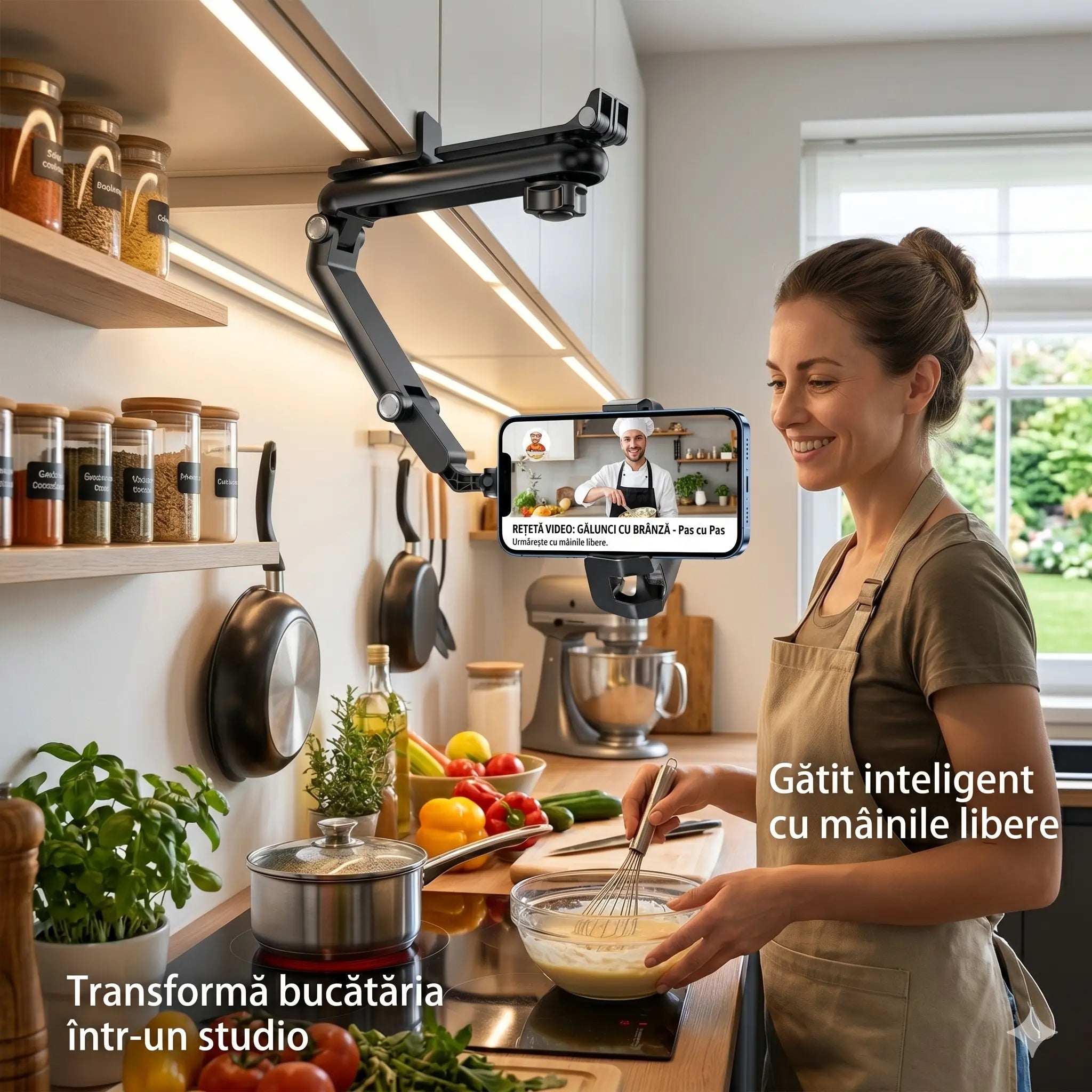 FlexiGrip 360°™ - Suport Telefon Flexibil pentru Mașină și Birou