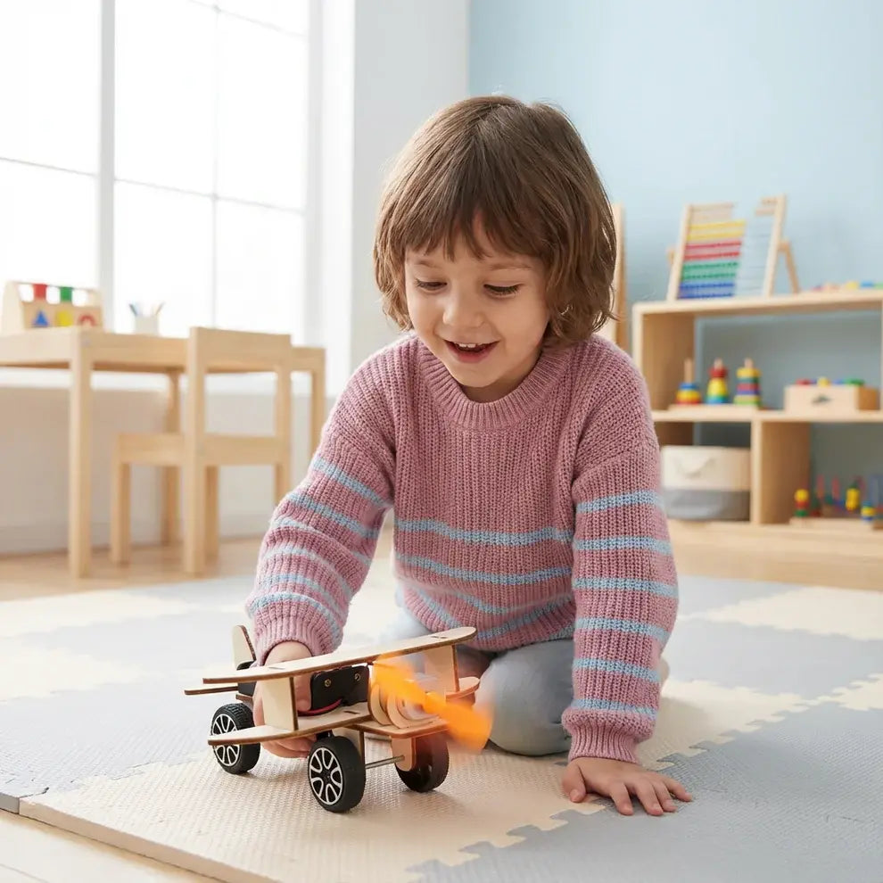 AeroCraft™ – Kit Creativ de Construcție și Știință pentru Copii