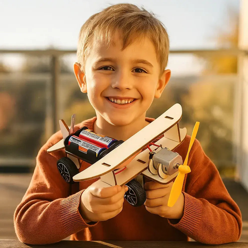 AeroCraft™ – Kit Creativ de Construcție și Știință pentru Copii
