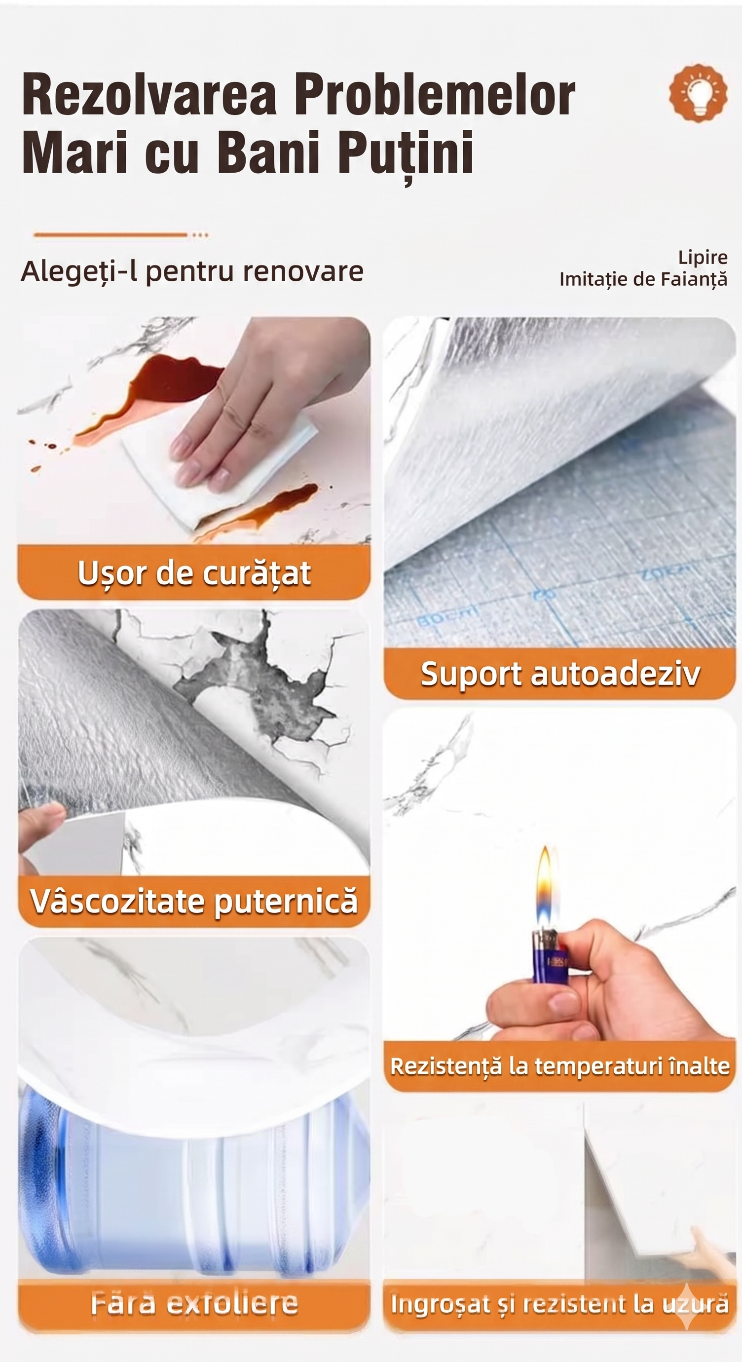 Tapet Premium - Renovare Rapidă fără Meșteri