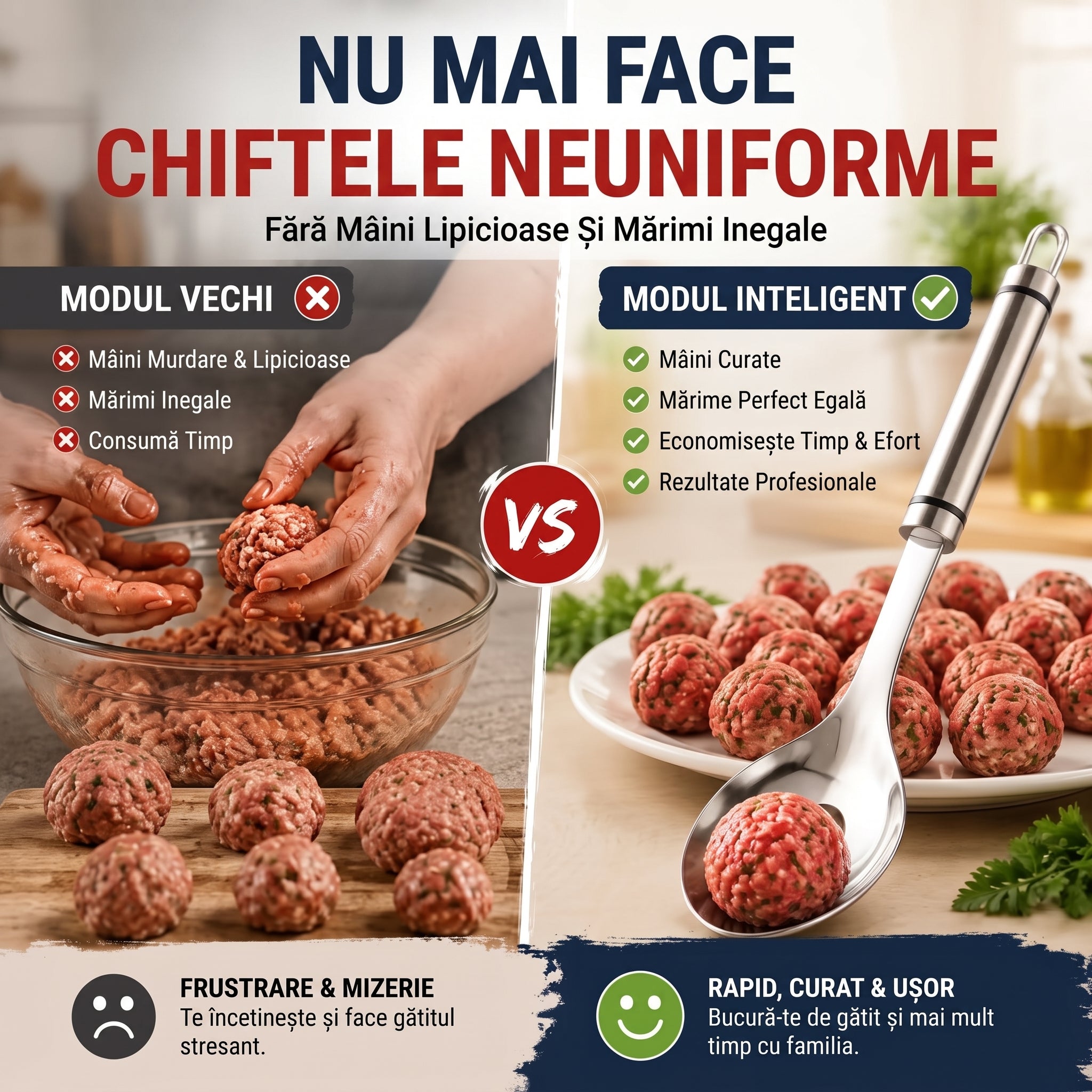ChefBall™ – Forma perfectă de fiecare dată, zero efort în bucătărie