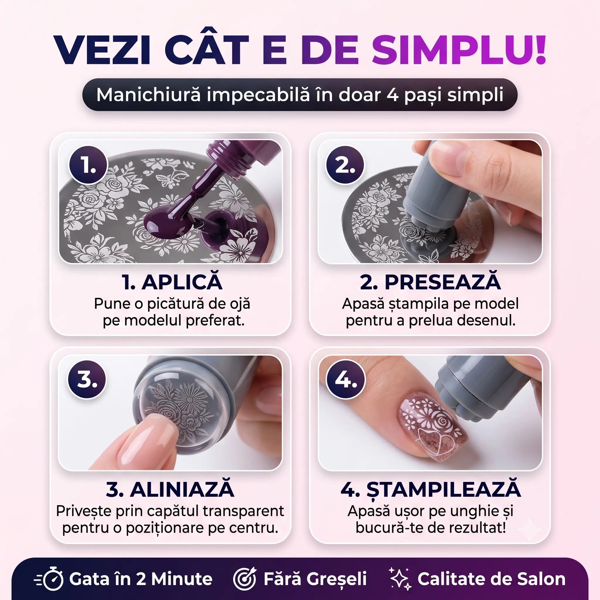 NailStamp™ - Secretul unghiilor perfecte făcute acasă
