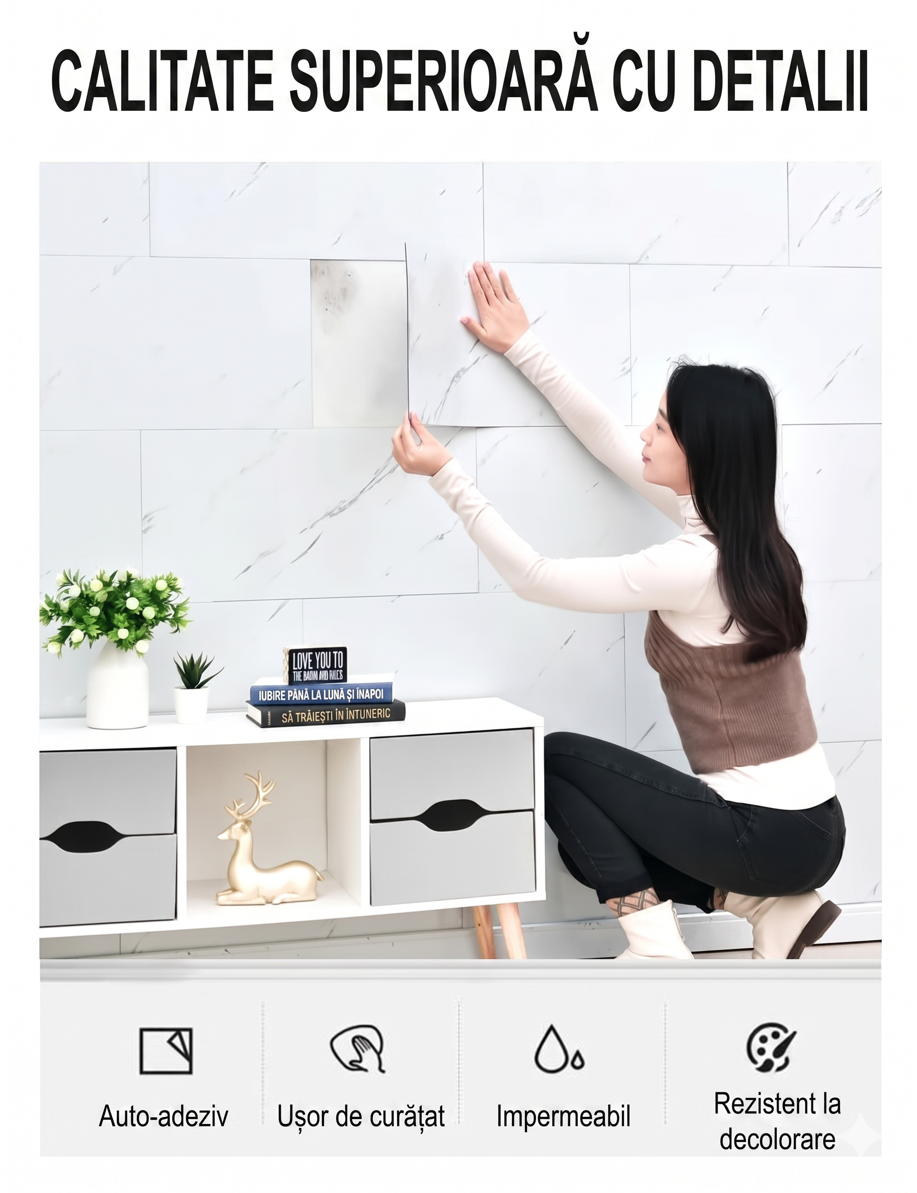 Tapet Premium - Renovare Rapidă fără Meșteri