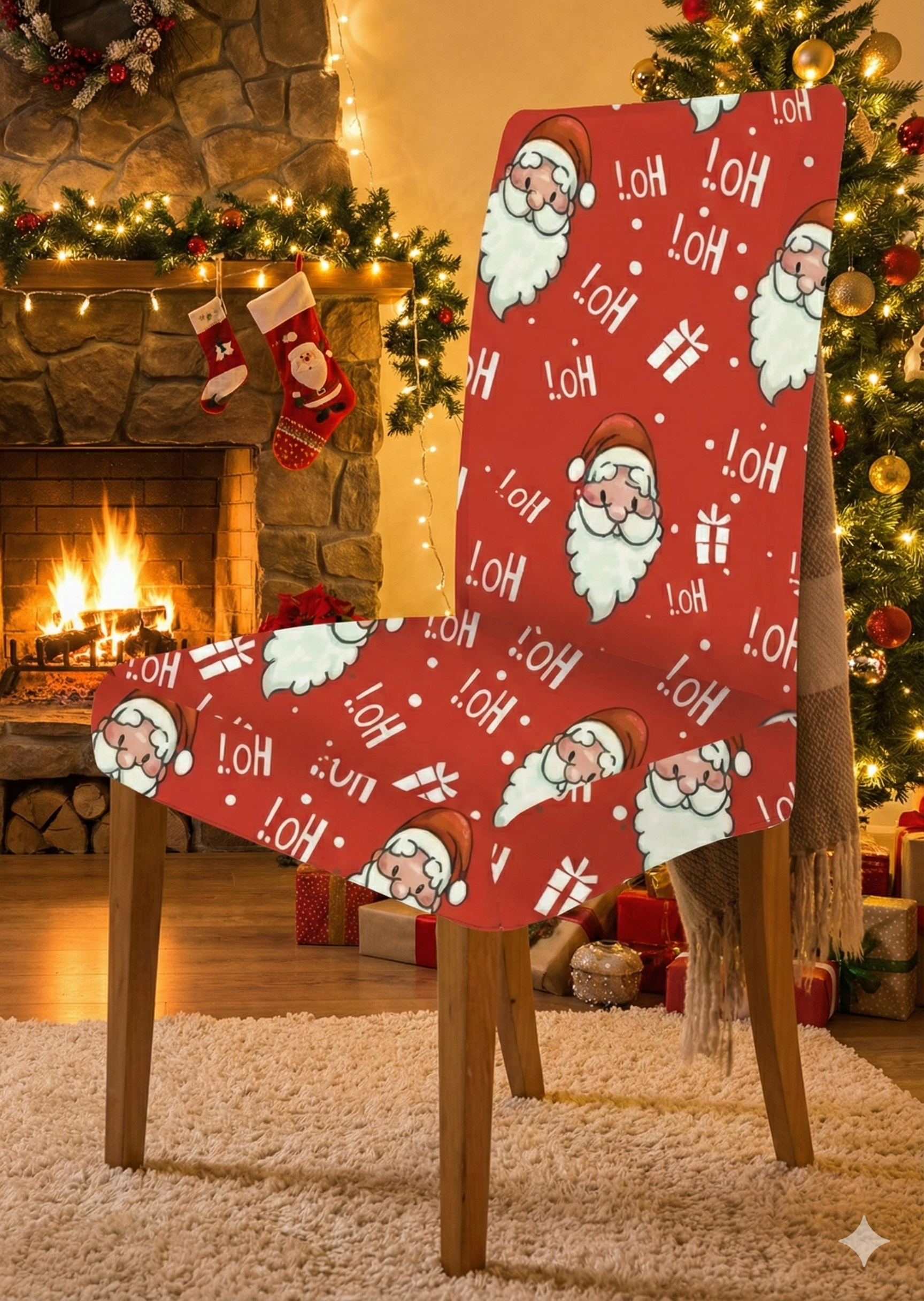 Huse elastice cu model de Crăciun