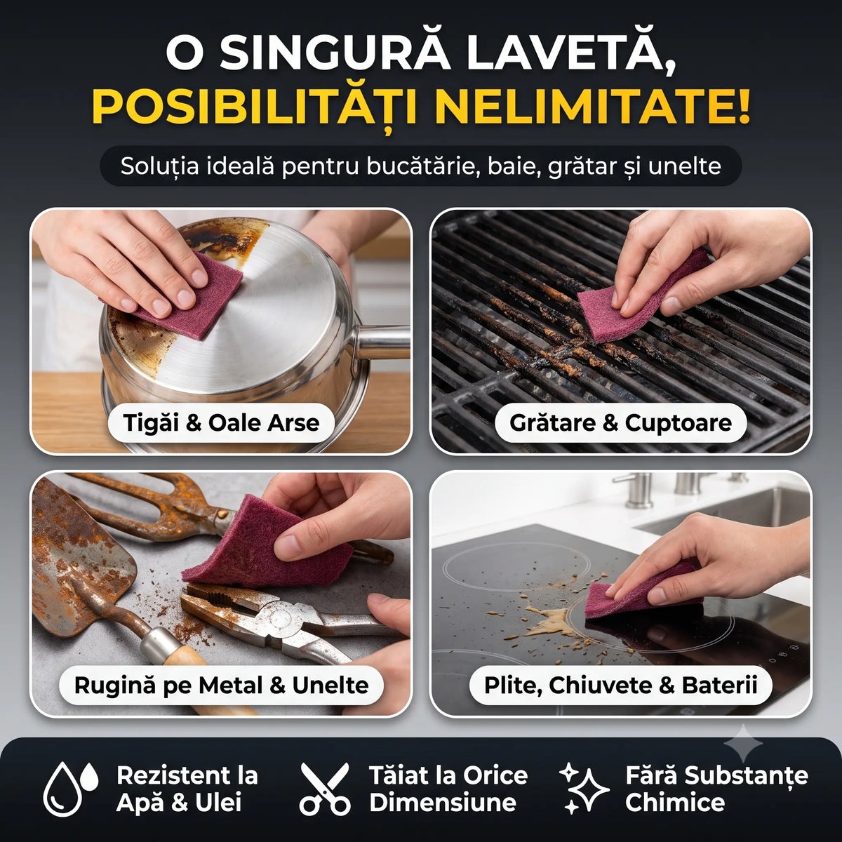EasyScrub™ – Rola Abrazivă Fără Efort
