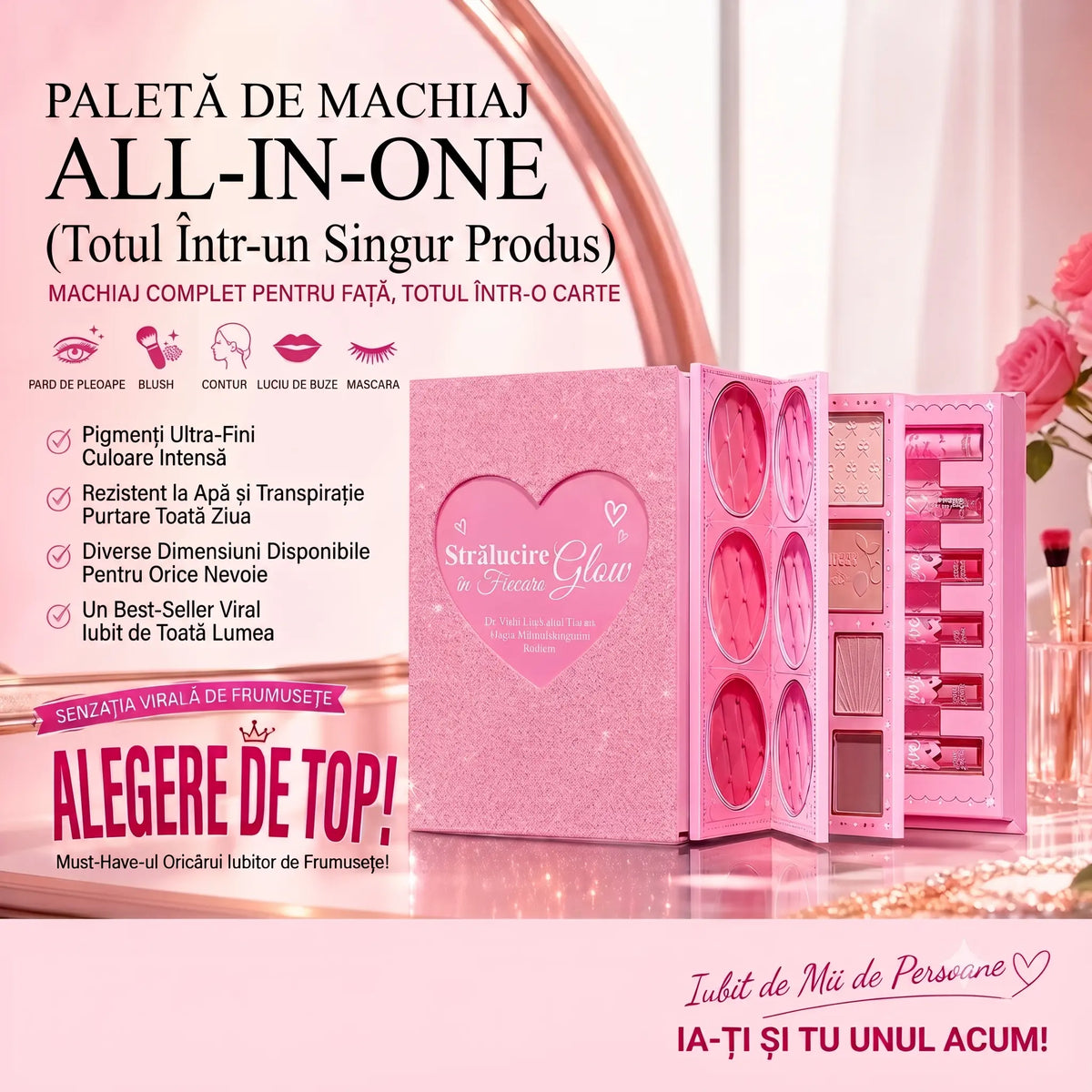 BeautyBook™ - Paletă de machiaj 8 în 1