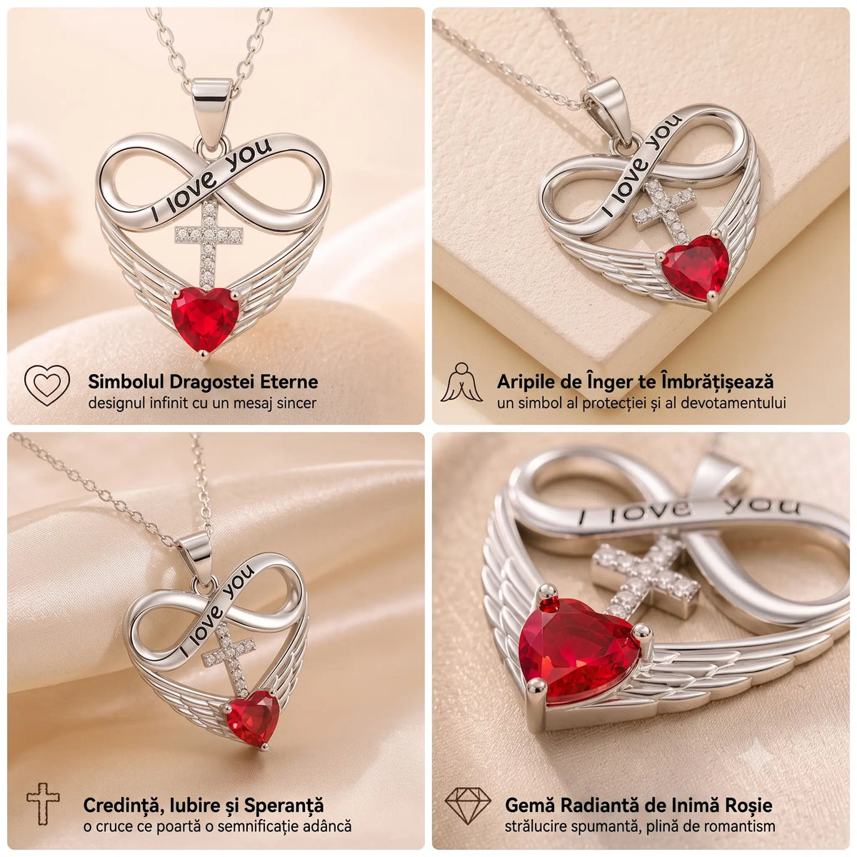 EternalLove™ – Colier Simbolul Iubirii și Credinței