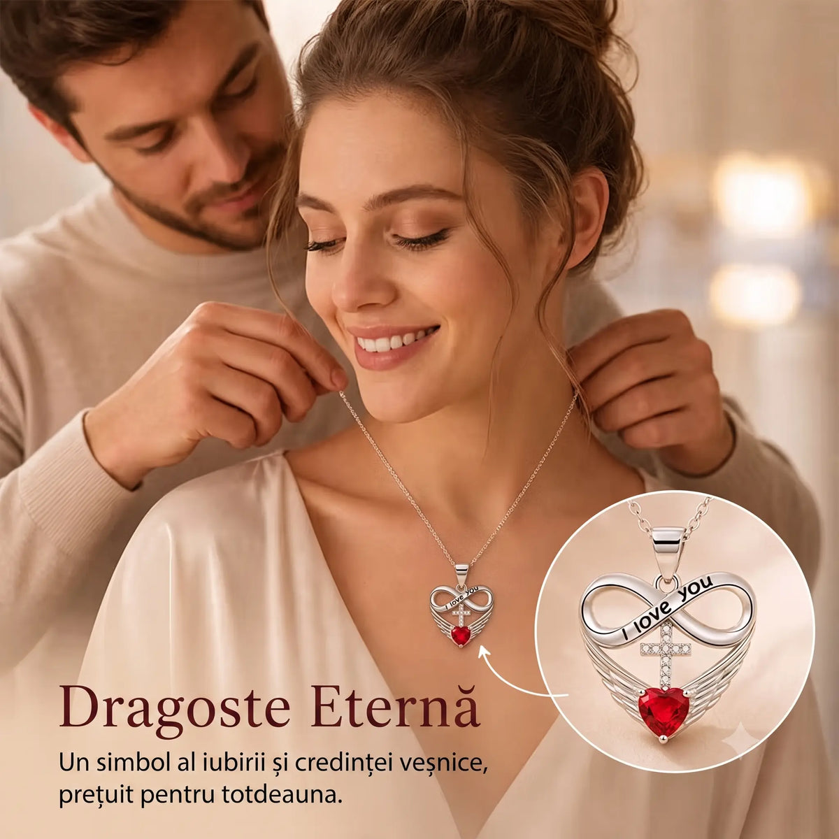 EternalLove™ – Colier Simbolul Iubirii și Credinței