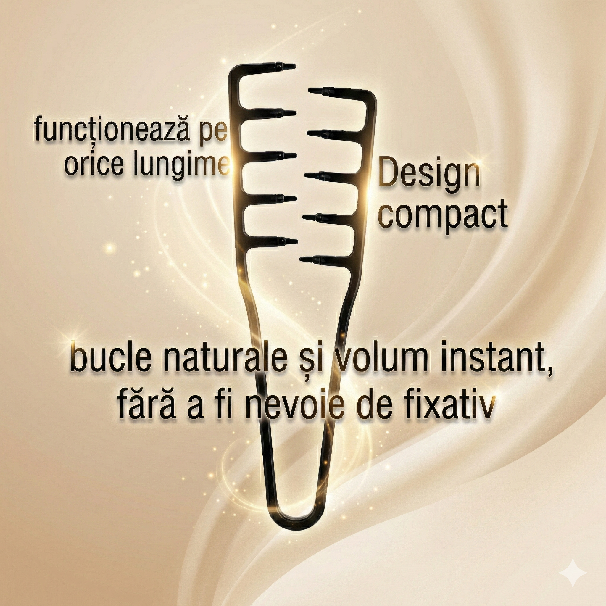 WaveMaster™ - Pieptene pentru bucle și volum