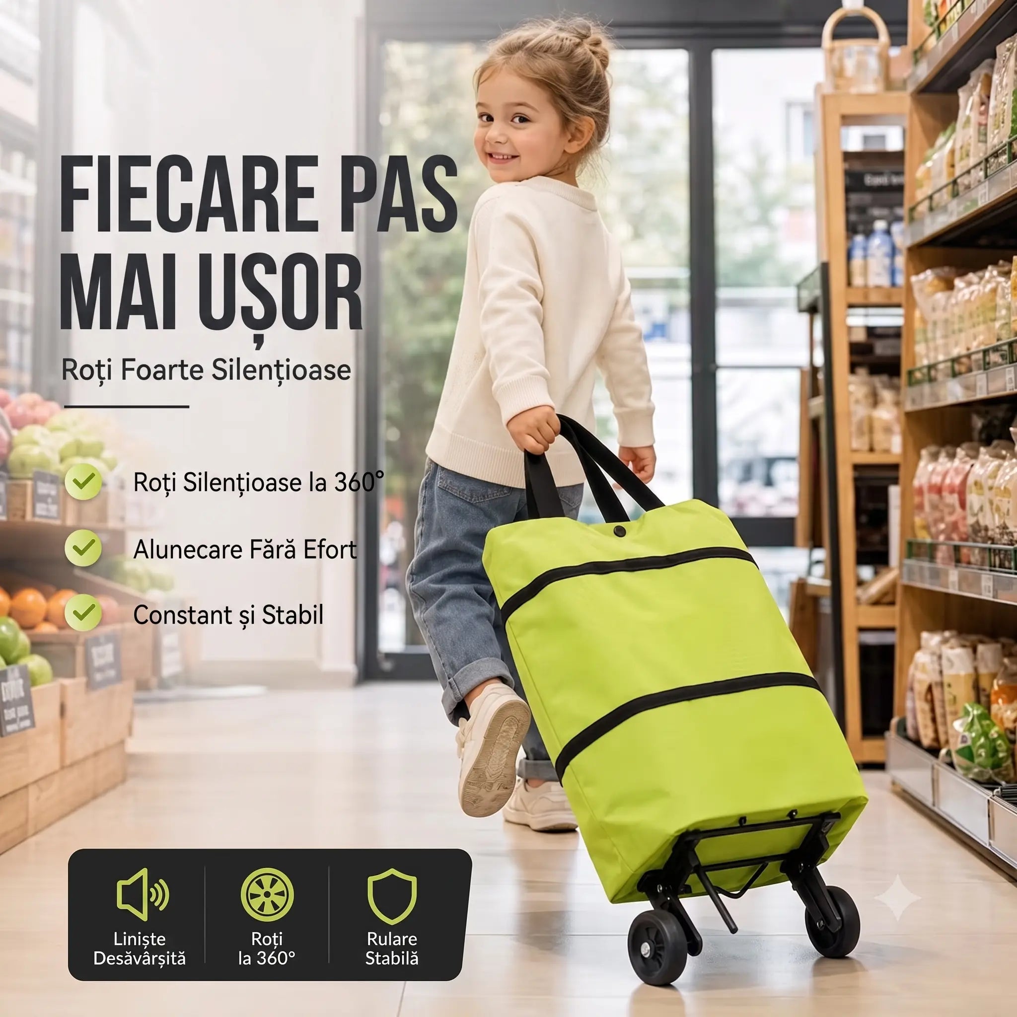 RollBag™ - Geanta 2 în 1 Pliabilă cu Roți