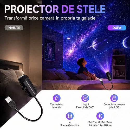 CosmicSky™ - Proiector HD de stele